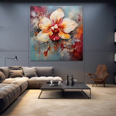Orchid Abstract Painting